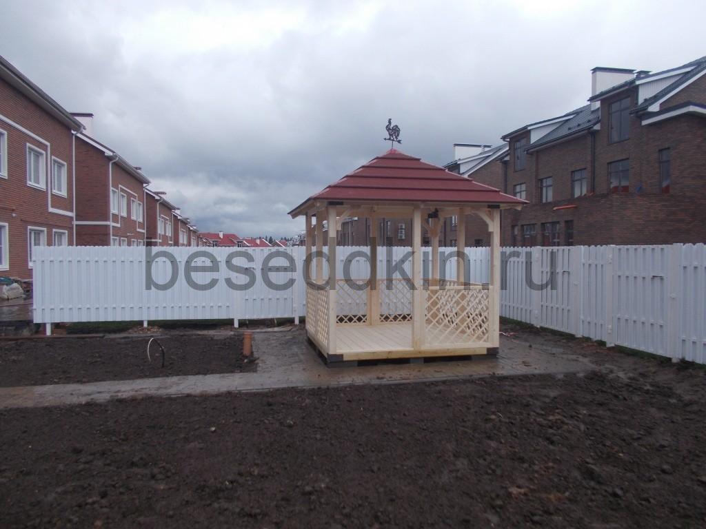 Беседка деревянная квадратная К-003-2