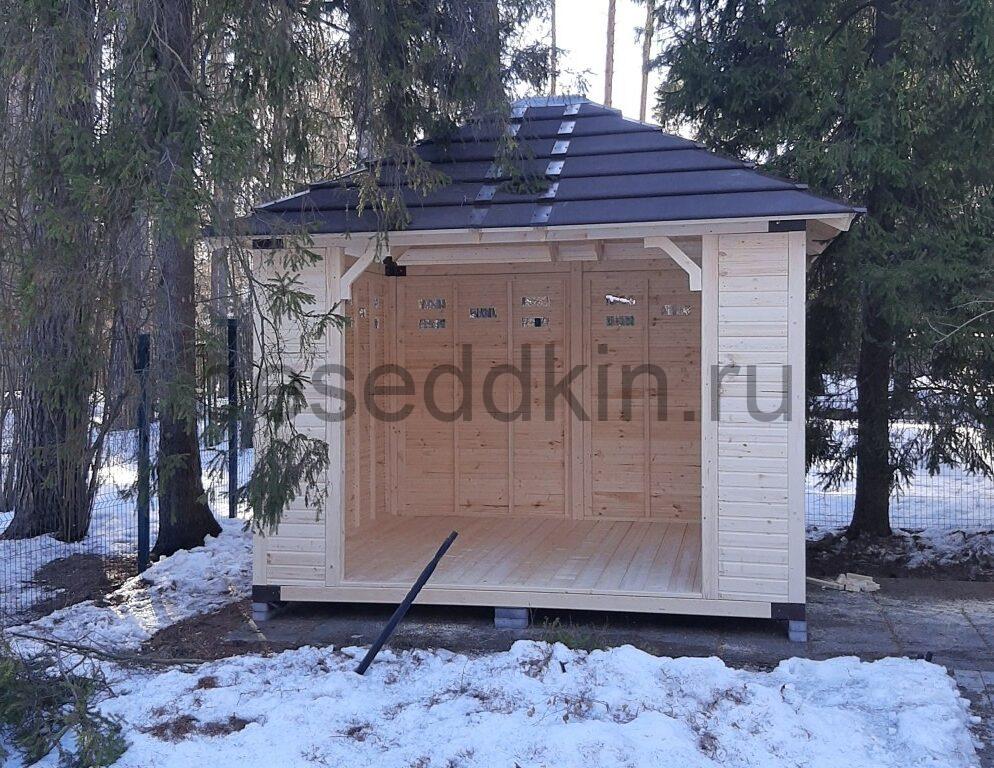 Беседка деревянная квадратная К-014-2