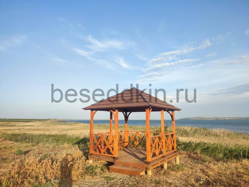 Беседка деревянная квадратная К-053-2